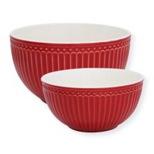 Serving Bowl - 2er Set - Alice red