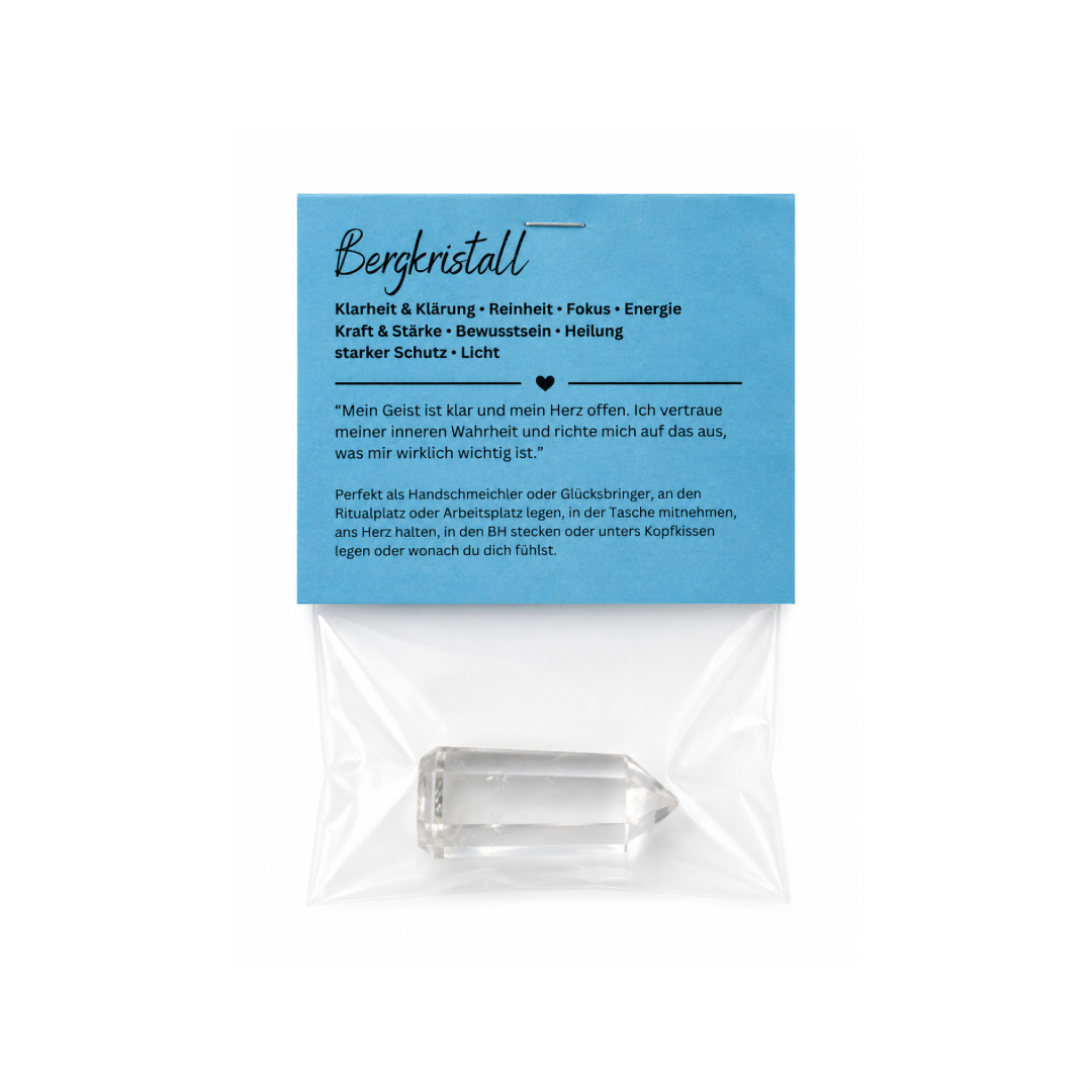 Edelstein Bergkristall - Geschenk