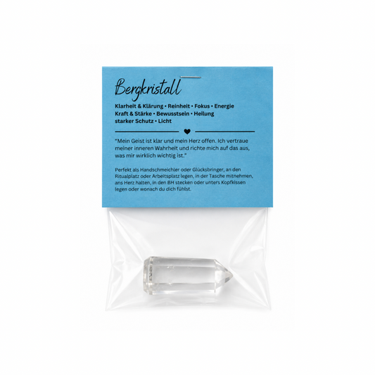 Edelstein Bergkristall - Geschenk