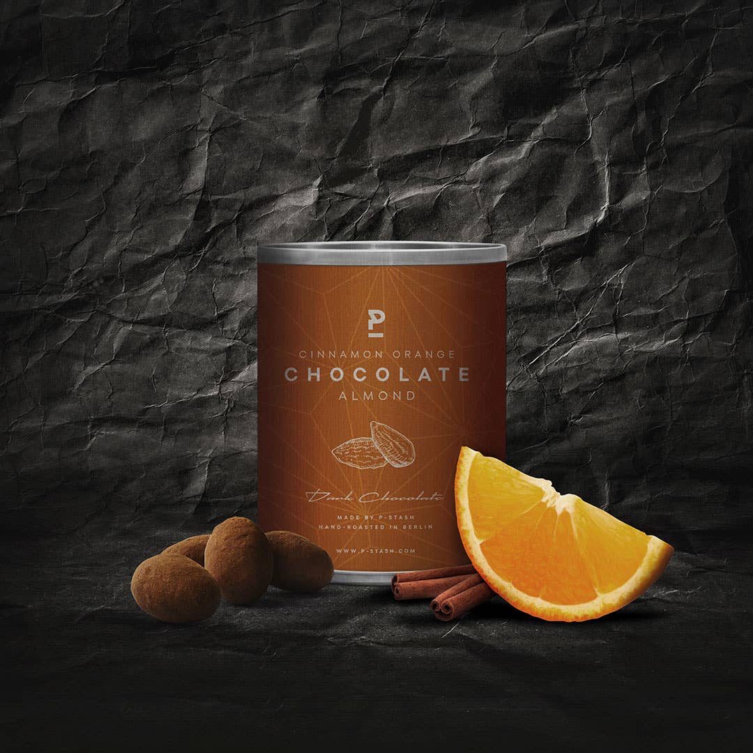 Schoko Genuss - Mandel mit dunkler Schokolade Zimt & Orange - 60g