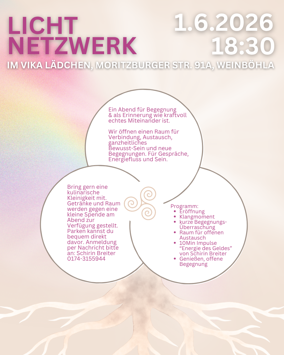 Event 1.6. • Licht Netzwerk - Begegnung, Austausch, Verbindung