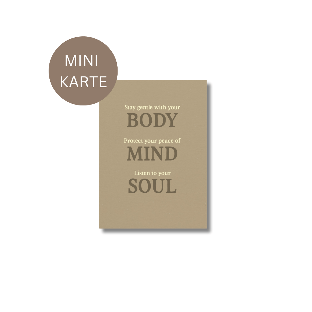 Karte Mini • Body Mind Soul