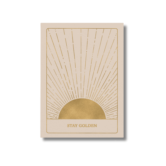 Postkarte • Stay golden