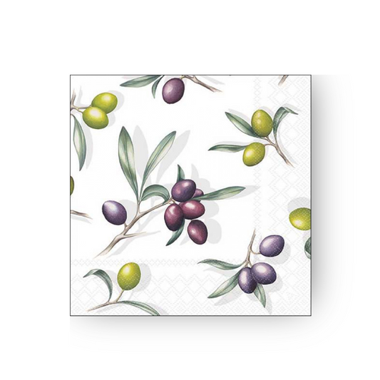Papierserviette M - Delicious Olives