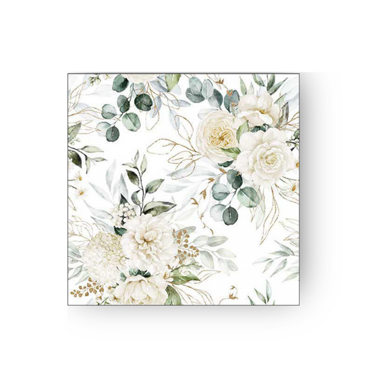 Papierserviette M - Eucalyptus and Roses