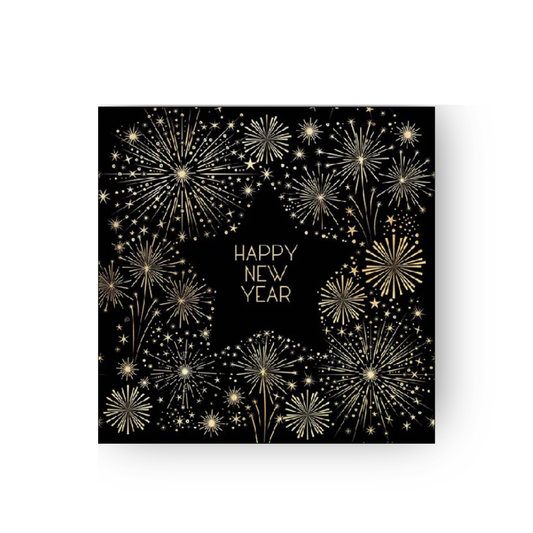 Papierserviette M - Golden New Year