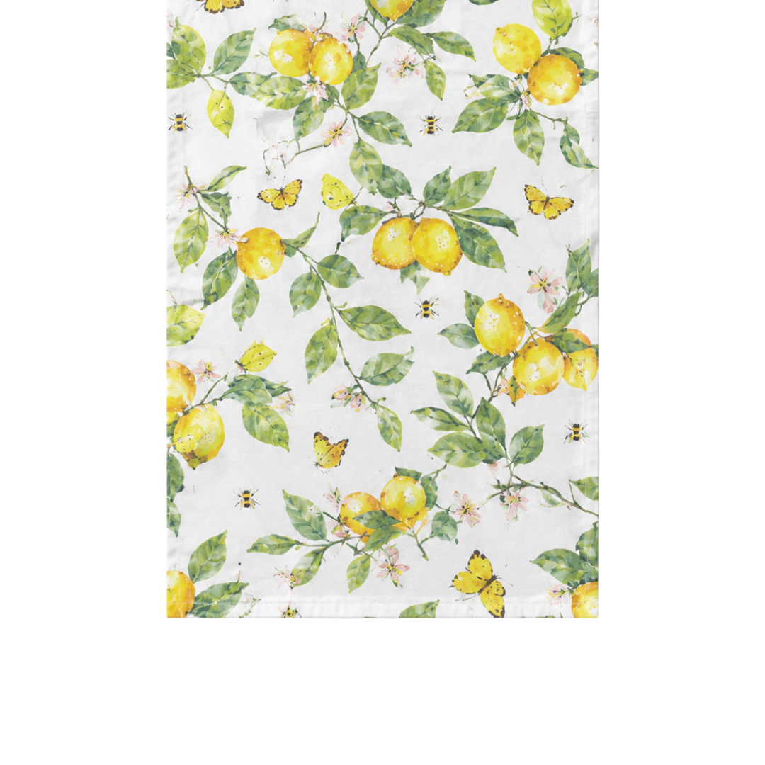 Tischläufer - Fresh lemons white