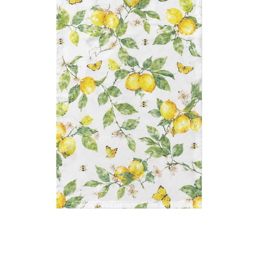 Tischläufer - Fresh lemons white