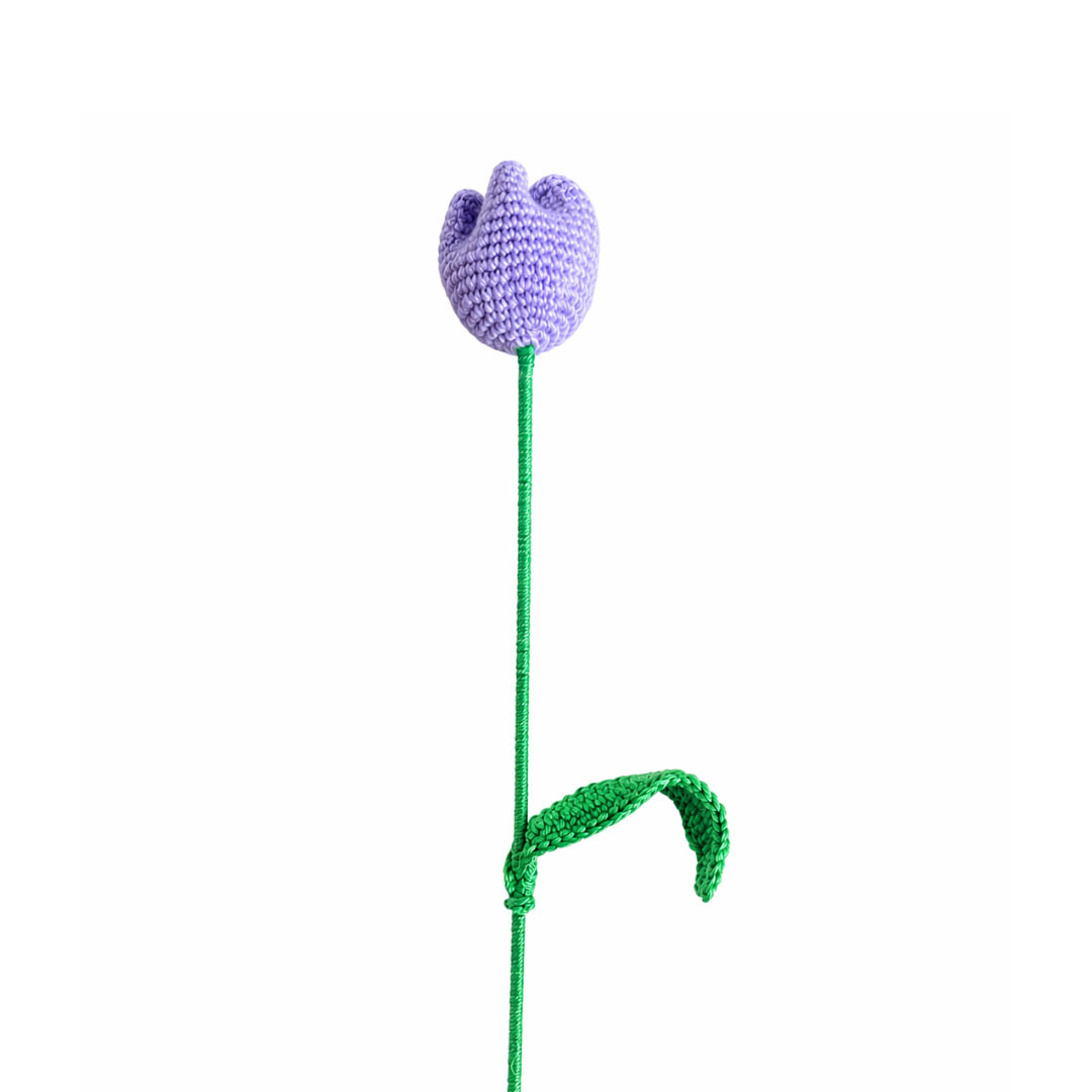 Gehäkelte Tulpe - versch. Farben
