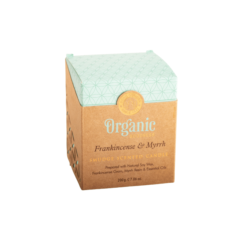 Organic Sojawachskerze - Weihrauch Myrrhe