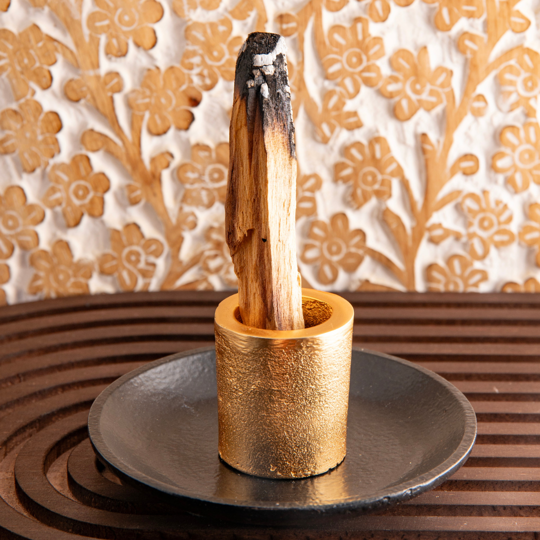 Räucherhalter Palo Santo Halter • Gold Schwarz