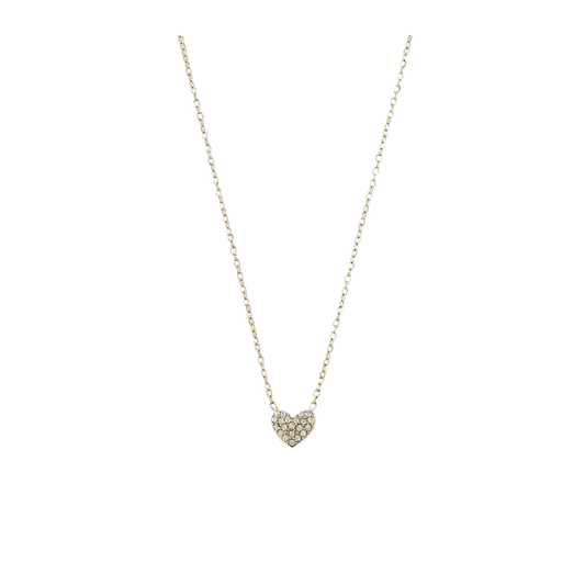 Kette - Herz Strass gold