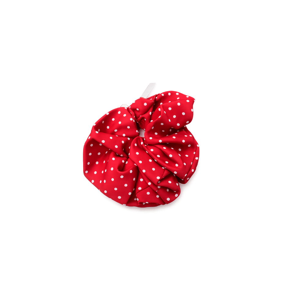 Scrunchie - Punkte rot - 12cm