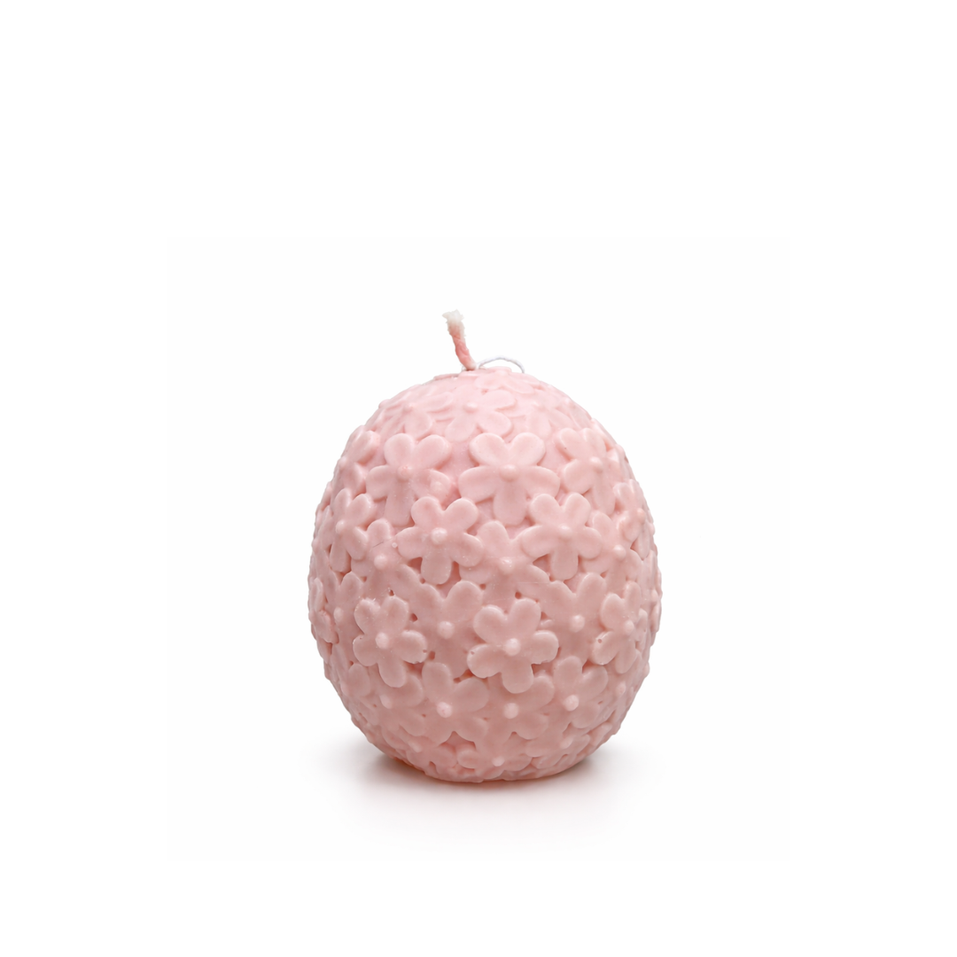 Ei Kerze - Osterei Blüten