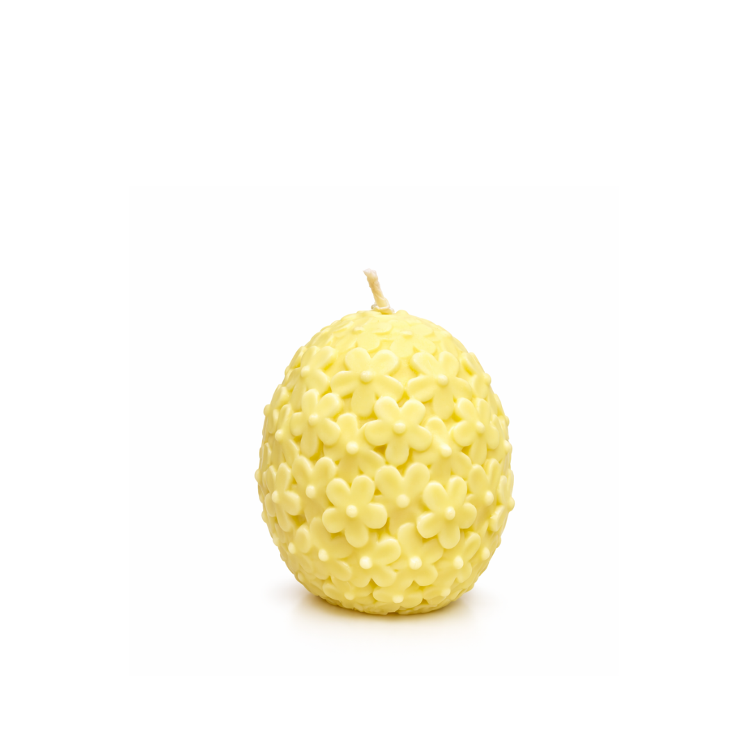 Ei Kerze - Osterei Blüten