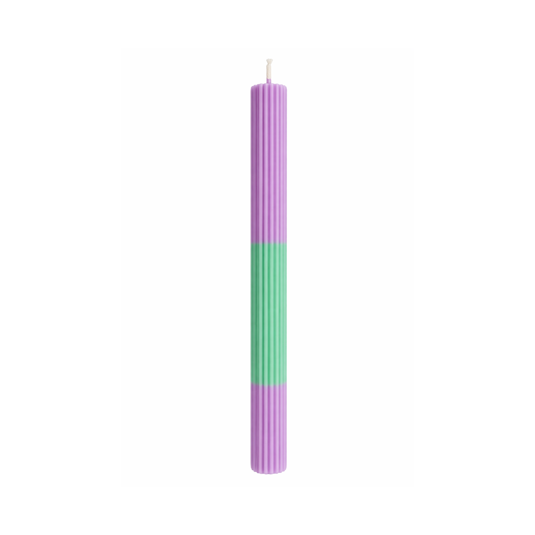Stabkerze - Riffel - versch. Farben