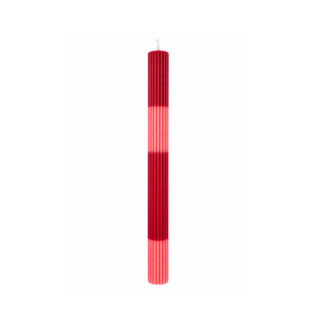 Stabkerze - Riffel - versch. Farben