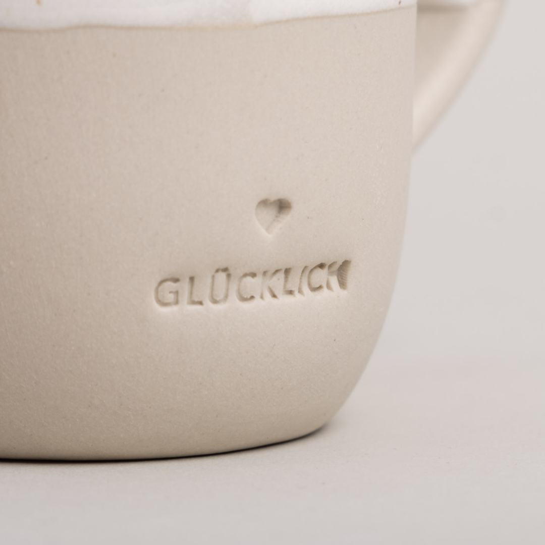 Cappuchino Tasse • Glücklich