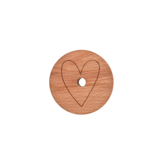 Deckel - Herz - für hohes Trinkglas - Herz