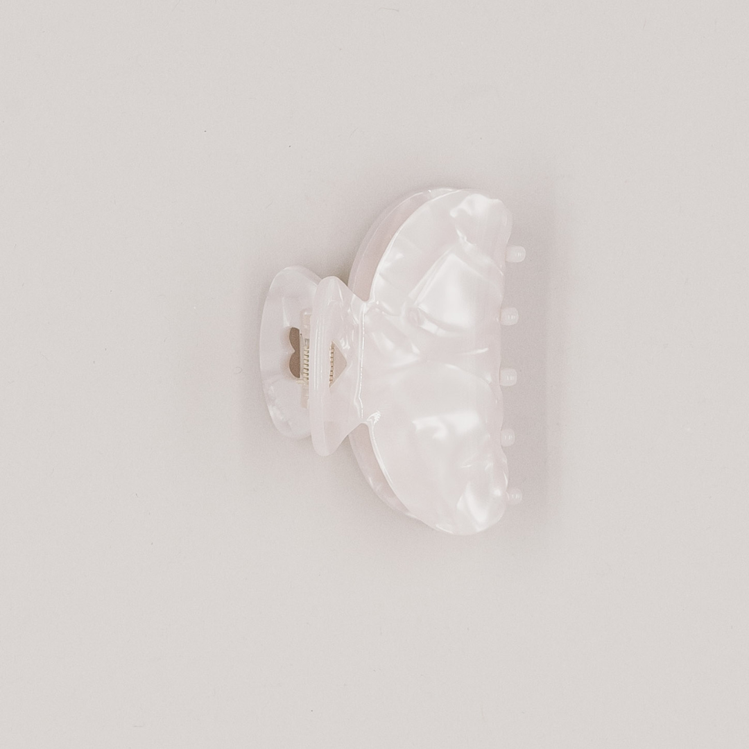 Haarspange - Herz - groß pearl