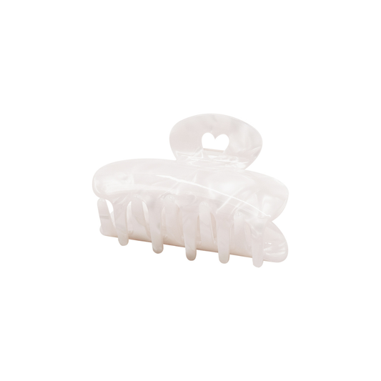 Haarspange - Herz - groß pearl