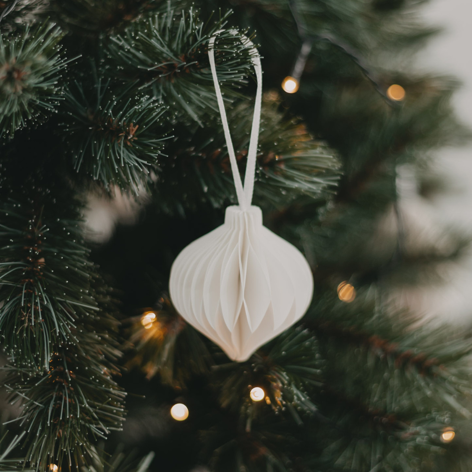 Papierkugeln - natur - faltbar - 7 cm