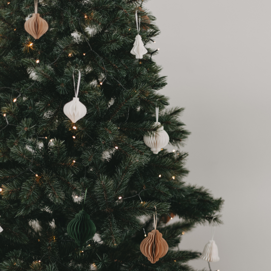 Papierkugeln - natur - faltbar - 7 cm