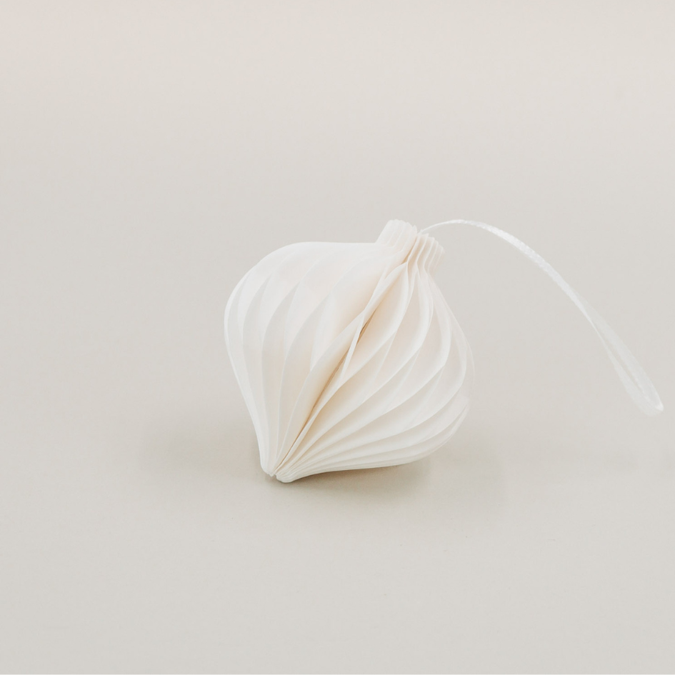 Papierkugeln - natur - faltbar - 7 cm