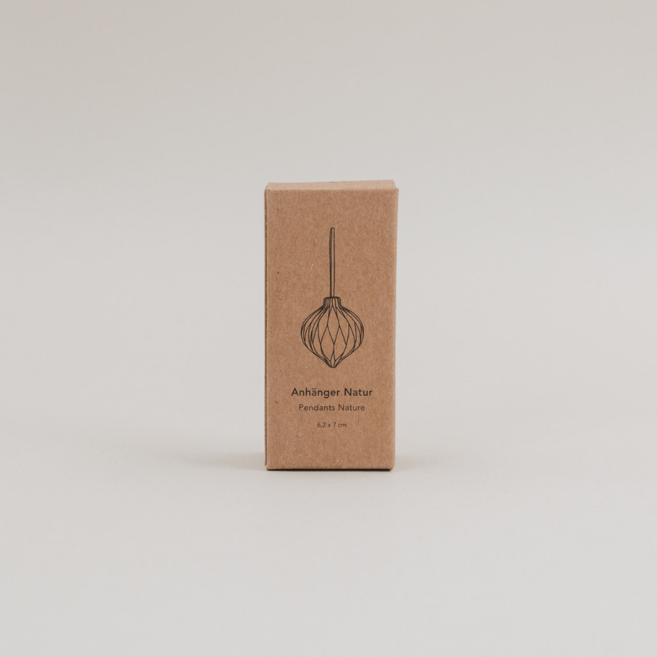 Papierkugeln - natur - faltbar - 7 cm