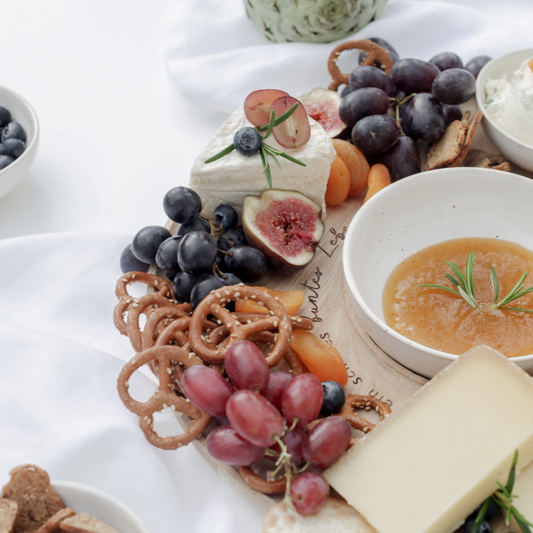 Tablett Servierbrett - mit Loch - Schönes buntes Leben
