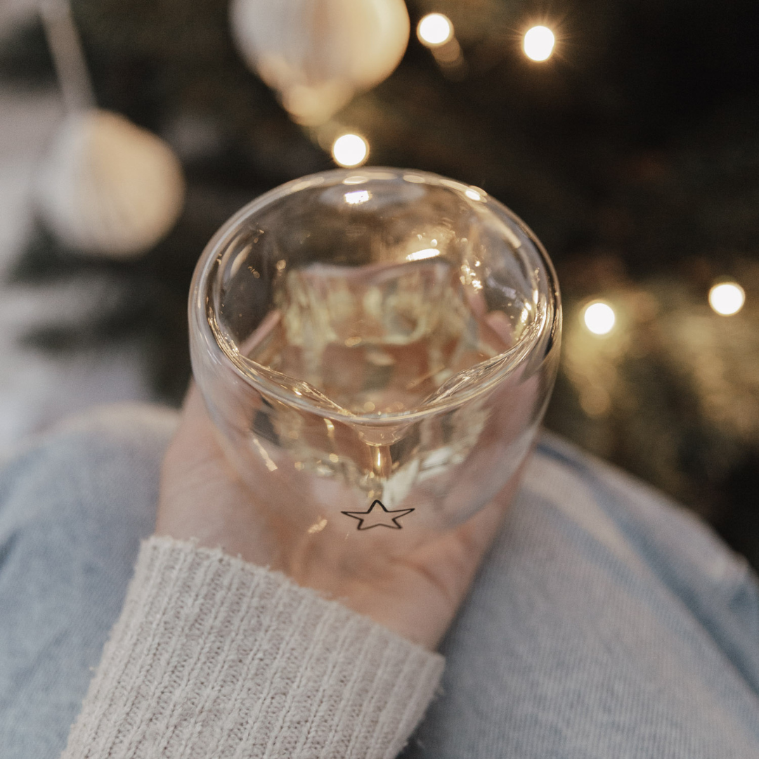 Trinkglas - Stern - doppelwandig 200ml