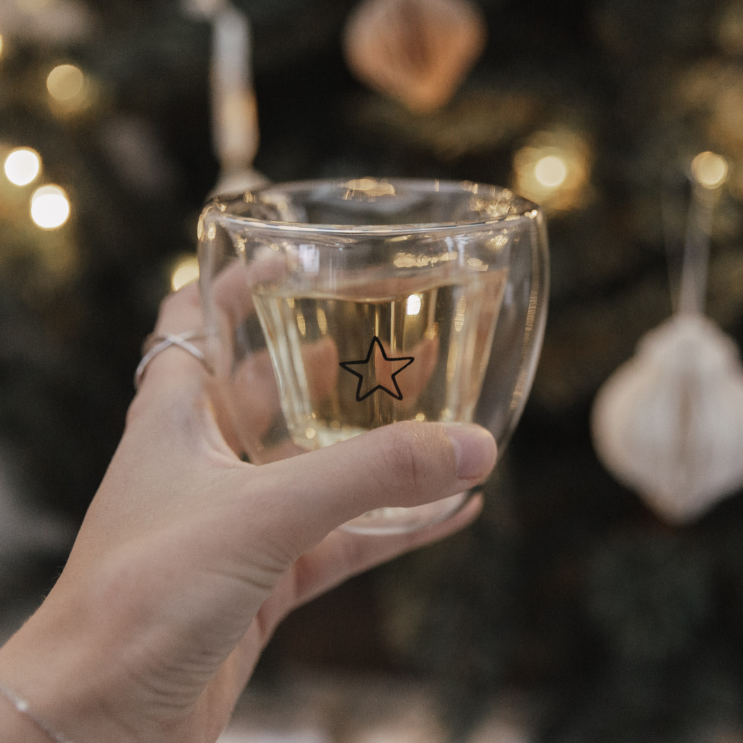 Trinkglas - Stern - doppelwandig 200ml