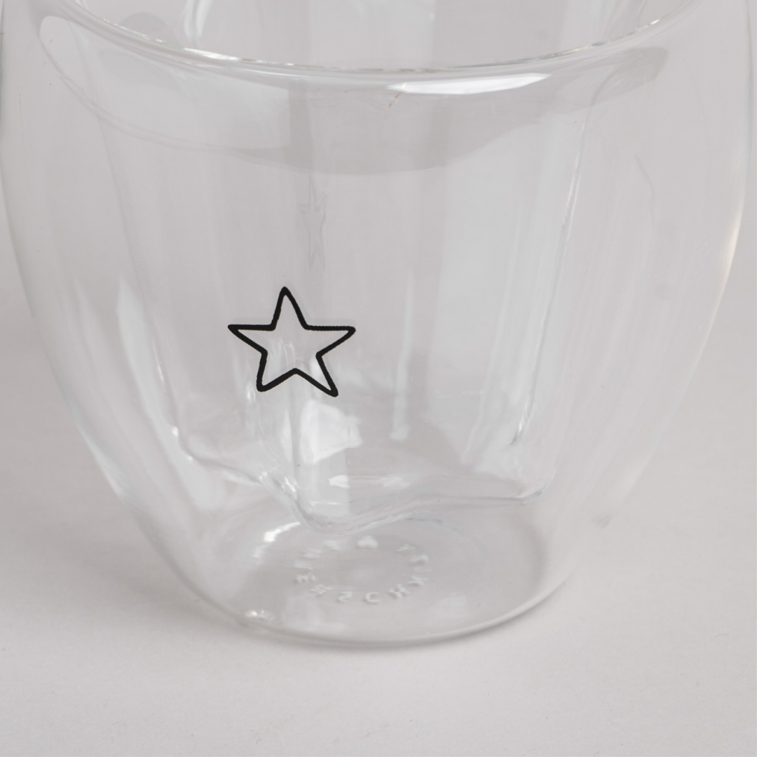 Trinkglas - Stern - doppelwandig 200ml