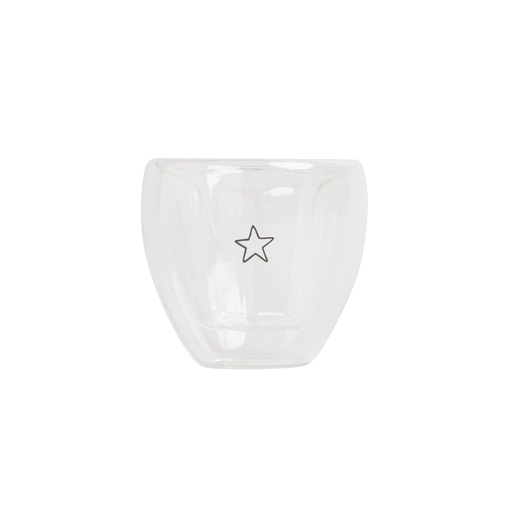 Trinkglas - Stern - doppelwandig 200ml