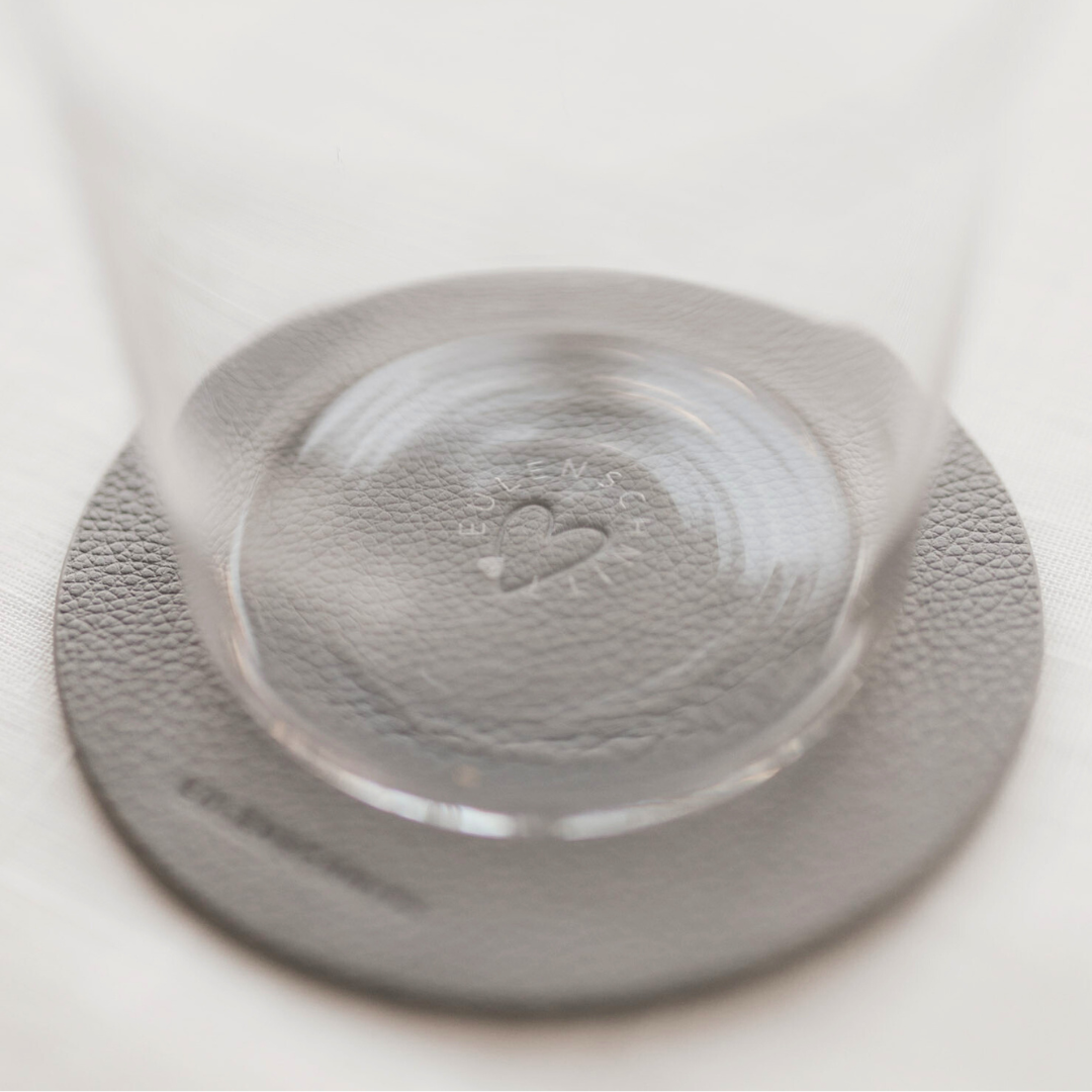 Untersetzer - wendbar - grau Herz