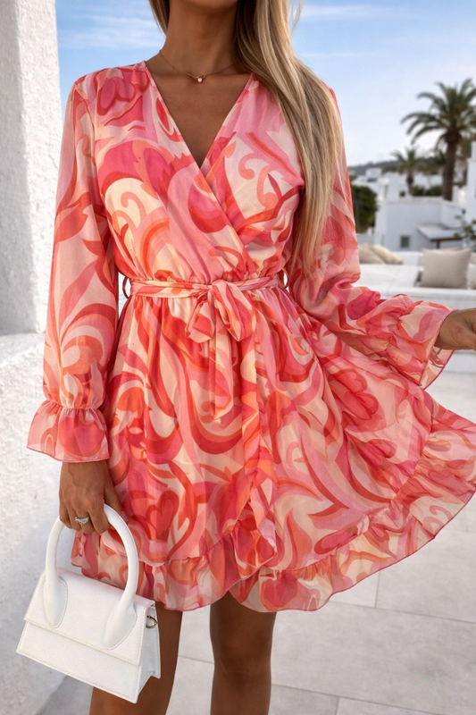 Sommerkleid mit Bindegürtel