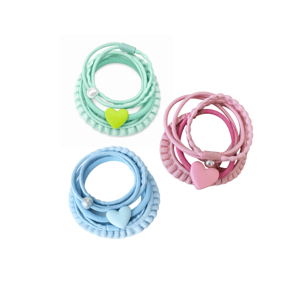 Haargummi Set - pastell - 4er Pack