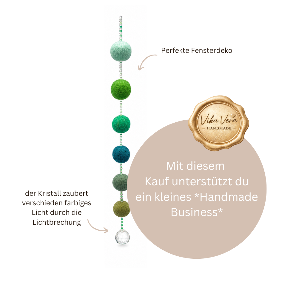 Fenstesrdeko - Lichtfänger grün