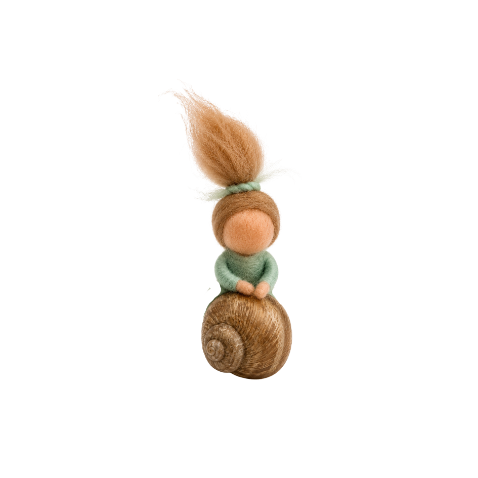 Filzengel in Schnecke - Schneckelina