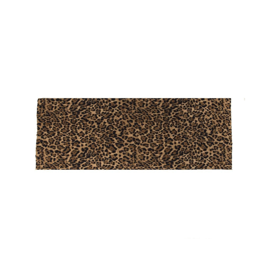 Weicher Damen Schal im Leopardenmuster in Camel, Braun und Schwarz, ca. 180 x 70 cm, auch als Stola tragbar.