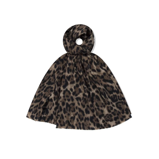 Schal - Leopard Camel