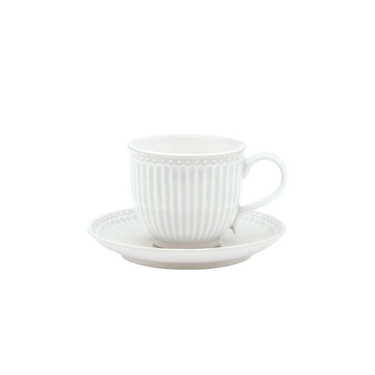 Tasse mit Unterteller - Alice white