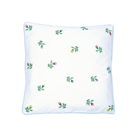 Kissenhülle - Gaya white mit Stickerei 40x40cm