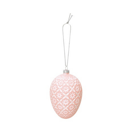 Egg Ornament • Flower pale pink