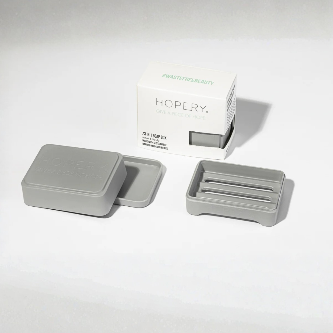 Seifenschale - 3in1 aus Bambus Mais – GREY