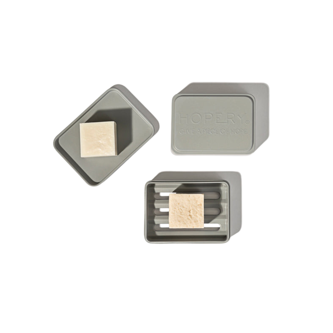 Seifenschale - 3in1 aus Bambus Mais – GREY