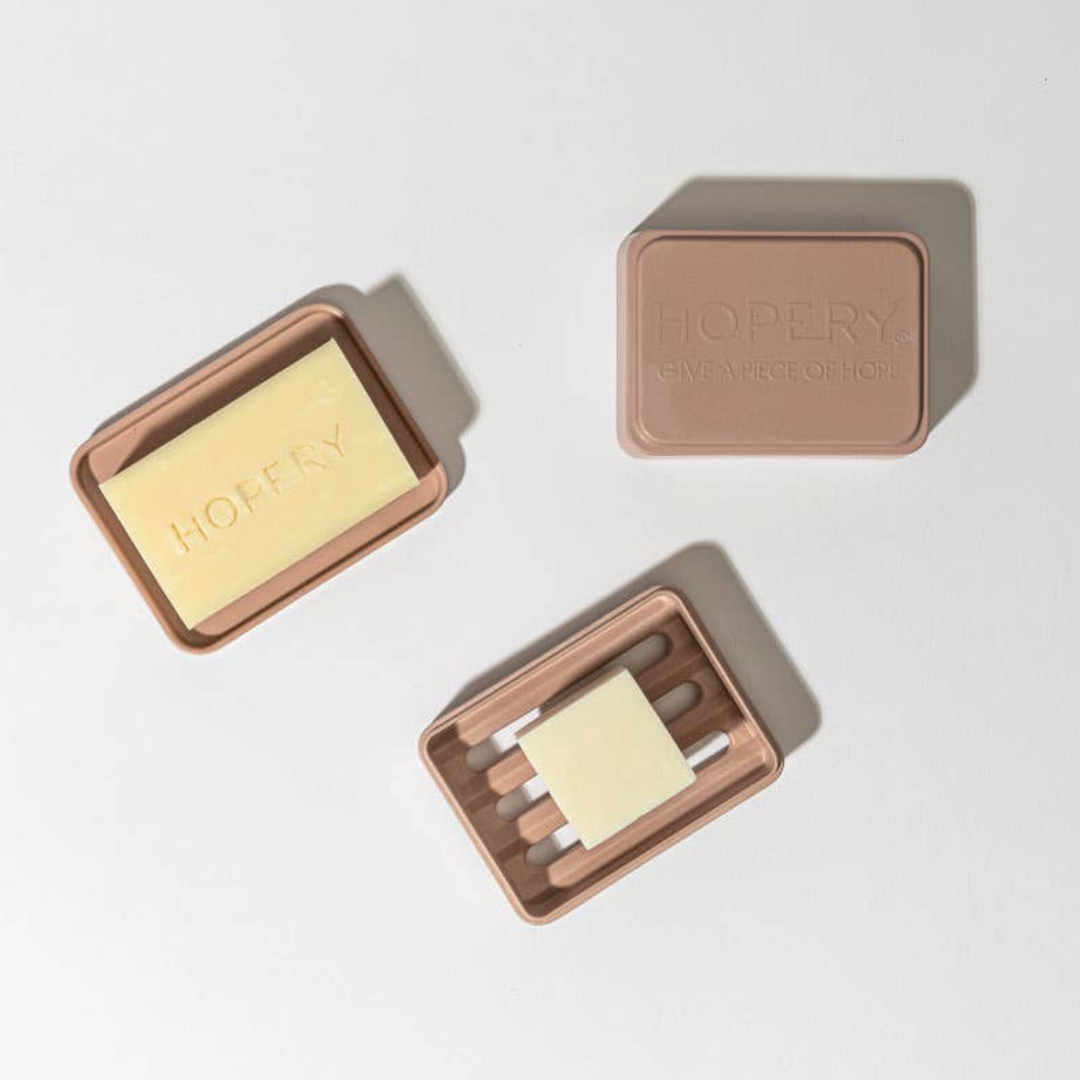 Seifenschale - 3in1 aus Bambus Mais – WARM TAUPE