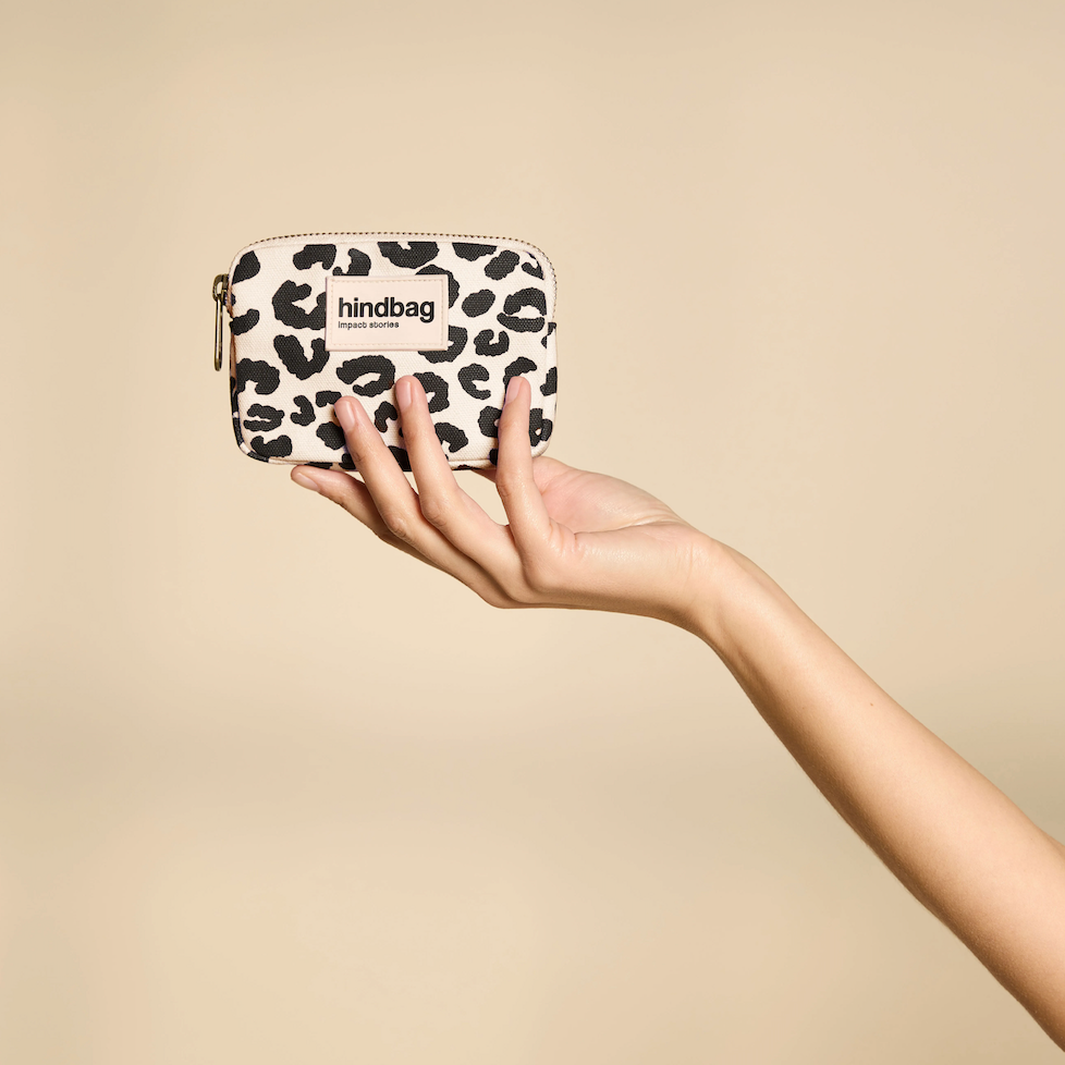 Geldbörse - LILI - Leopard Ecru