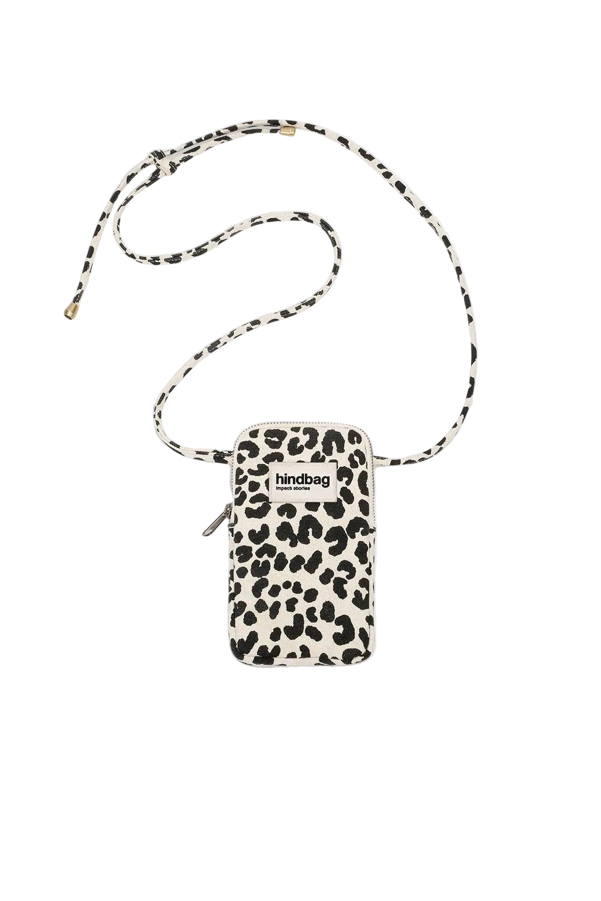 handytasche aus baumwolle mit leopardenmuster