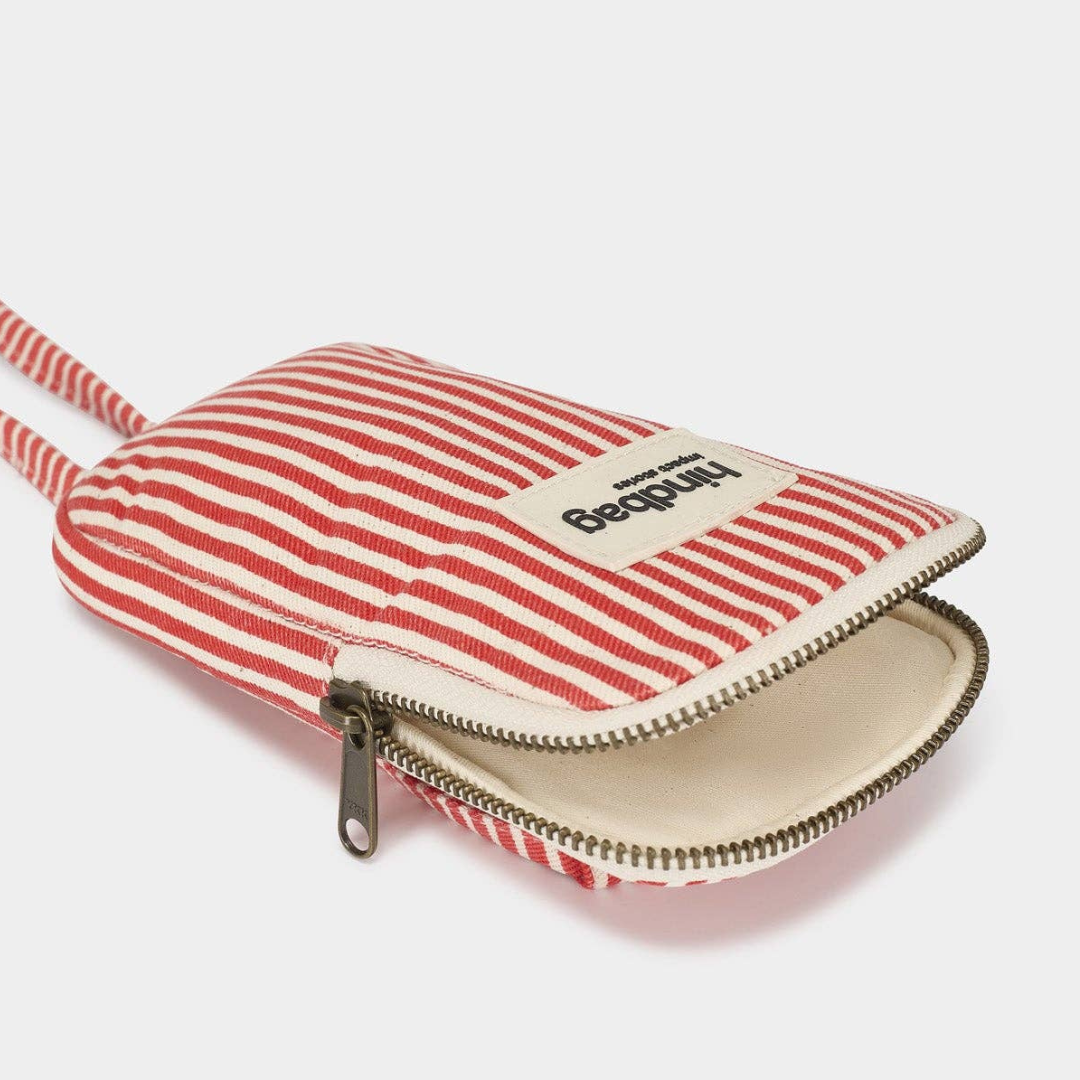 Handytasche - BILL - rote Streifen